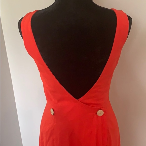 DL DĒBORAH LAWS Orange Sleeveless Dress - Picture 2 of 8